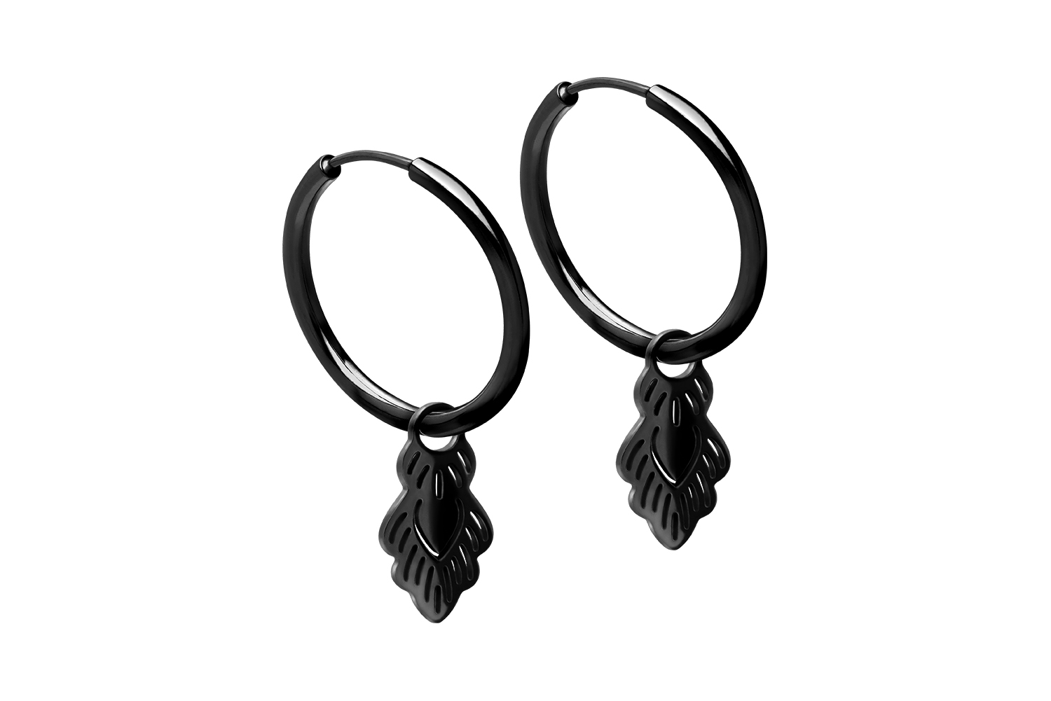 Chirurgenstahl Ohrclicker Creolen ORIENTALISCHES DESIGN von Piercingline